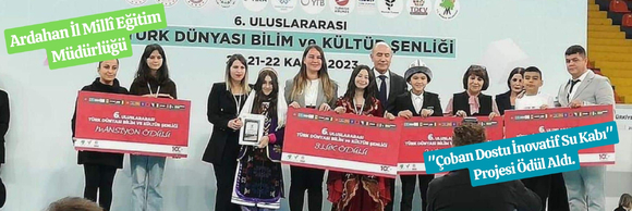  "ÇOBAN DOSTU İNOVATİF SU KABI" PROJESİ ÖDÜL ALDI.